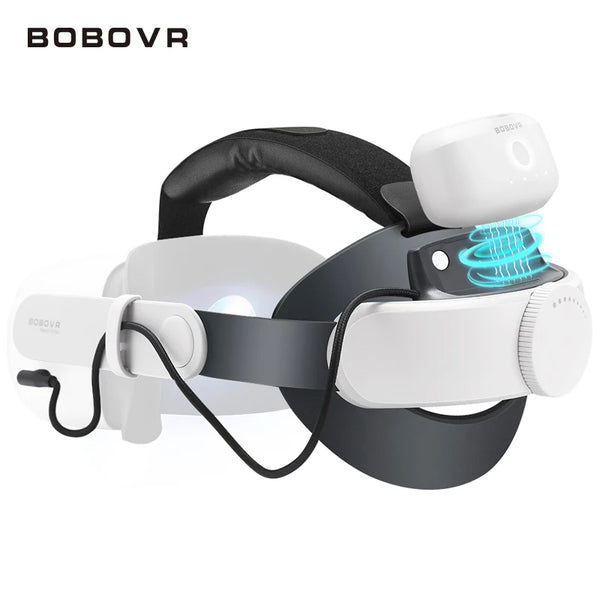 BOBOVR M1 Plus Battery Head Strap F2 Upgrade Active Air Facial Leather Pad for Meta Quest2 Fan Elite Strap For Enhanced Support