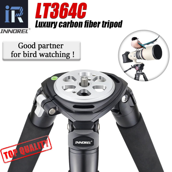 LT364C Luxury 10 Layers Carbon Fiber Tripod for Camera Professional Birdwatching Fluid head  for Canon Nikon Sony DSLR 36mm Tube