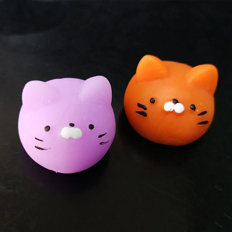 Cute Simulation Animal Stress Relief Toys Soft TPR Funny Squeeze Toys Kawaii Cat Dog Abreact Squishy Toys for Kids Adults