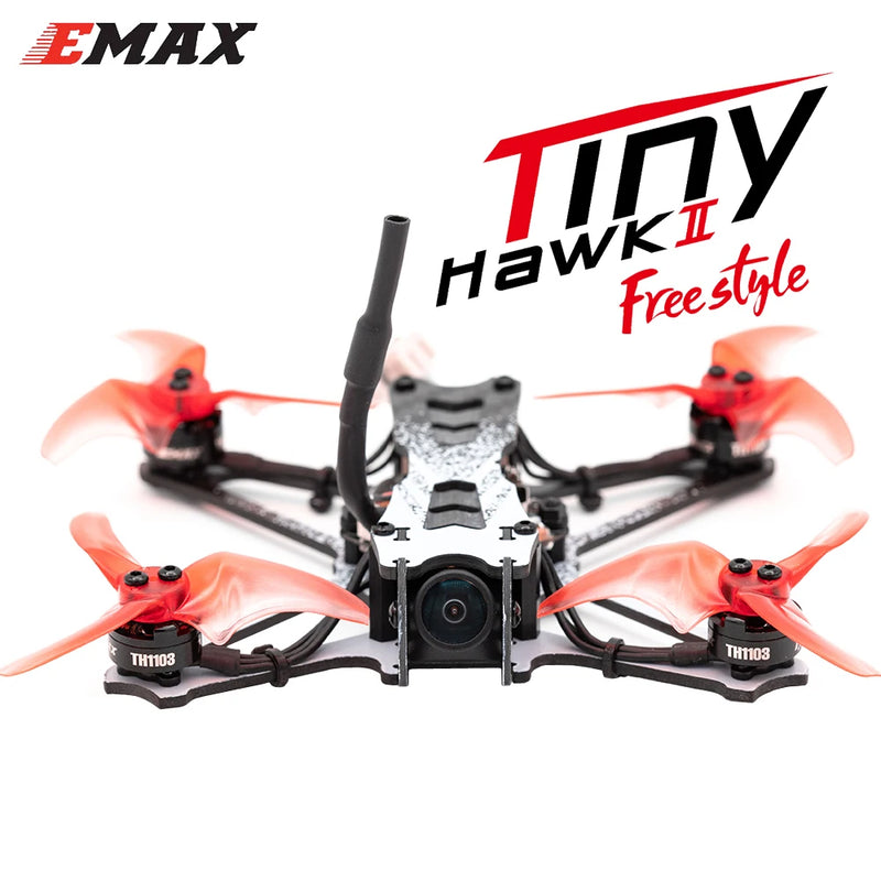 EMAX Tinyhawk II Freestyle 115mm 2.5inch F4 5A ESC TH1103 Motor 5.8G 37CH VTX 700TVL CMOS FPV Racing RC Drone  BNF Version