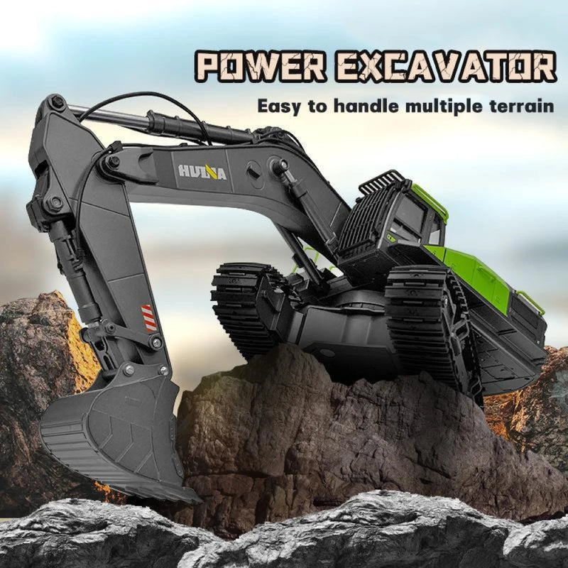 Huina 1593 Rc Excavator 1/14 22Ch Crawler Cars Tractor Rc Auto Remote Control Radio Control Truck Digger Engineering Vehicle Toy