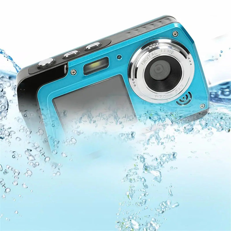 HD 1080P Underwater Video Camera 48MP Dual Screen 16x Zoom Point Shoots Video Camcorder Sports Waterproof Digital Camera