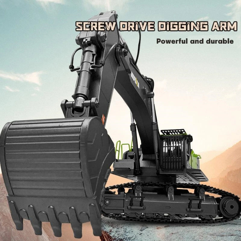 Huina 1593 Rc Excavator 1/14 22Ch Crawler Cars Tractor Rc Auto Remote Control Radio Control Truck Digger Engineering Vehicle Toy