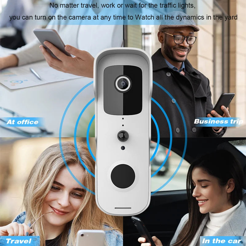 Tuya Video Doorbell Digital Visual Intercom WIFI outdoor Door Bell Waterproof WiFi Doorbell Camera Smart Home Security Camera