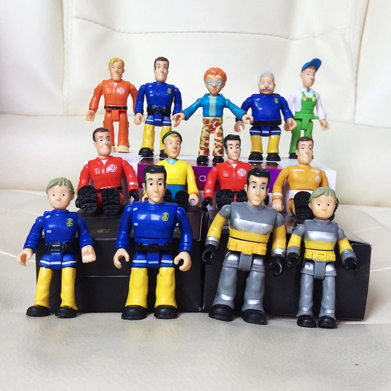 Part1 Original 1pcs joint movable Fireman sam Action PVC Toys for kids