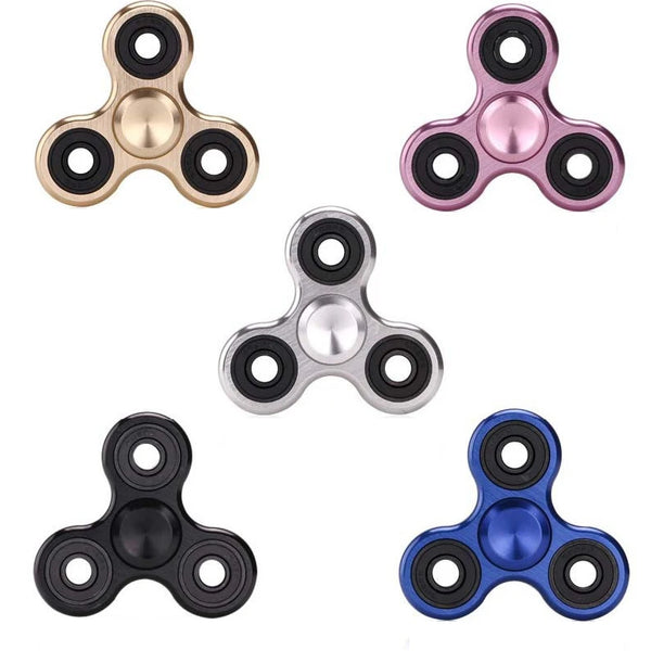 EDC Hand For Autism ADHD Anxiety Stress Relief Focus Kids Alloy Metal Aluminum Spinner Hand  Fidget Spinner Toys