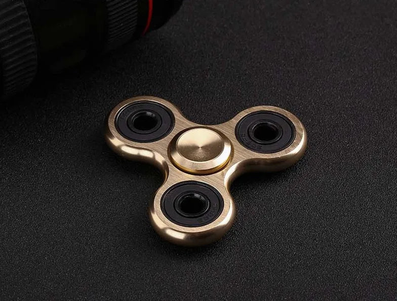 EDC Hand For Autism ADHD Anxiety Stress Relief Focus Kids Alloy Metal Aluminum Spinner Hand  Fidget Spinner Toys