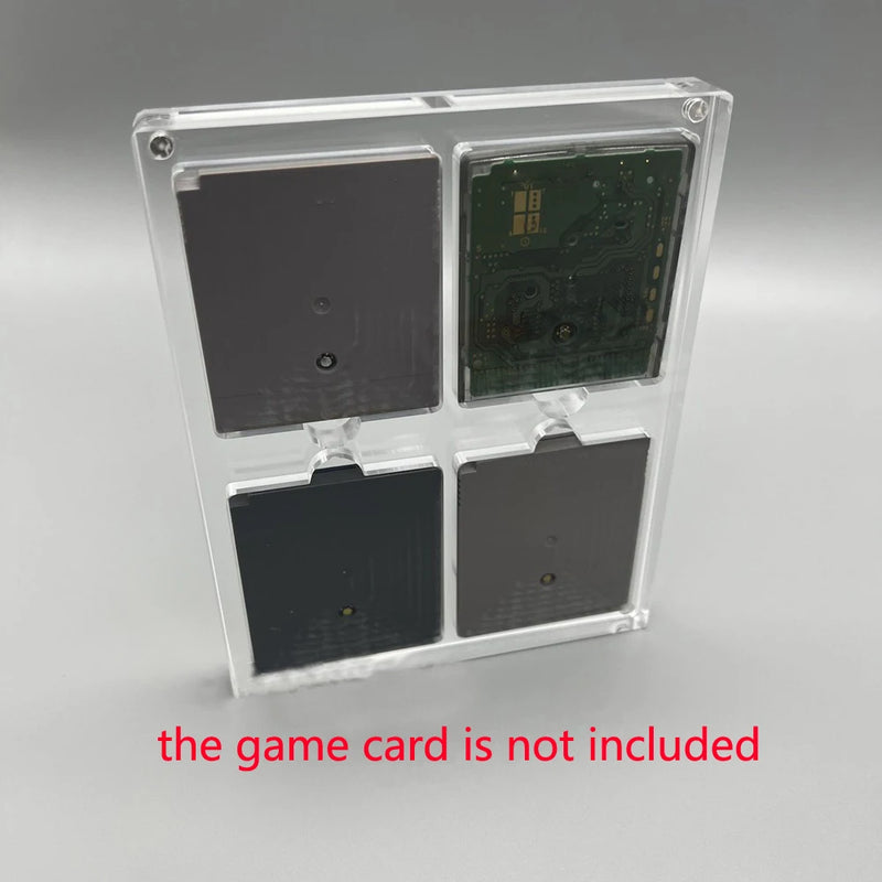 For GB /GBC/GBA accessories Game Cassette Box  High Transparent Acrylic  Display protection for GAMEBOY Case