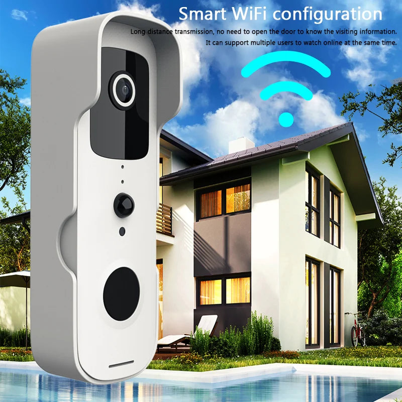 Tuya Video Doorbell Digital Visual Intercom WIFI outdoor Door Bell Waterproof WiFi Doorbell Camera Smart Home Security Camera