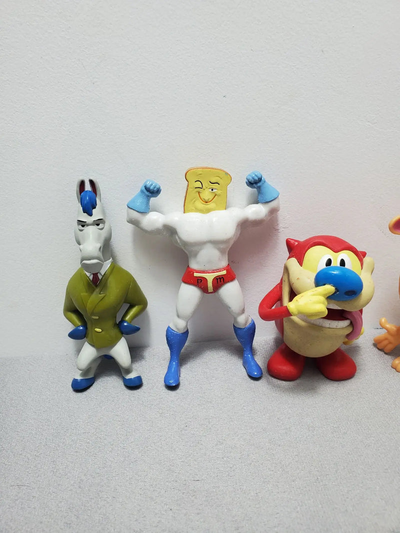 5pcs kawaii navidad Ren&Stimpy anime Action Figures Collectible figurines Model Halloween christmas kids Gift Toys