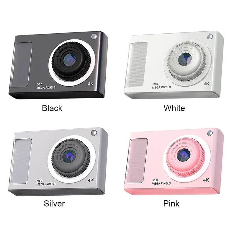 Small Camera Anti Shake Digital Point and Shoot Support Compact Camera HD 1080P 48MP 32GB Card for Boys Girls Children Dual Lens