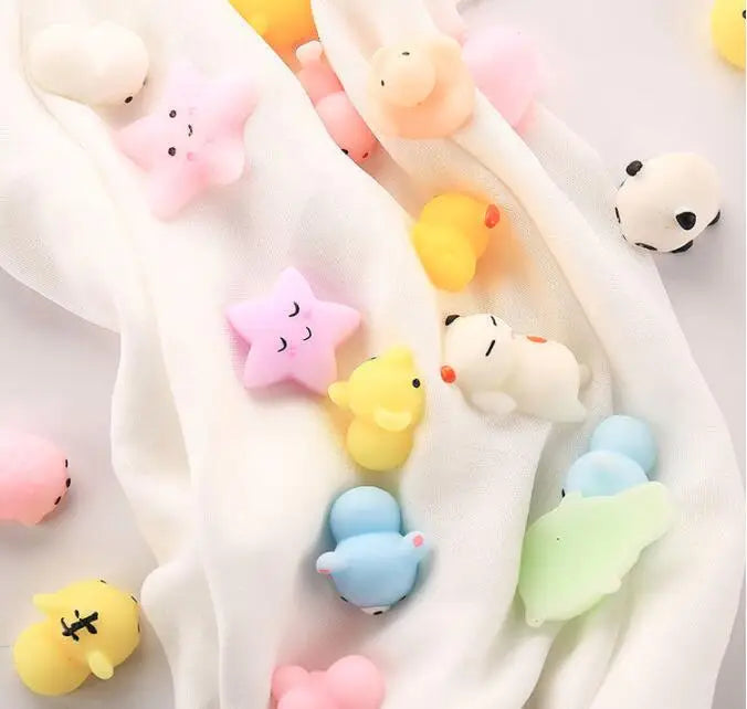 30-5PCS Kawaii Squishies Mochi Anima Squishy Toys For Kids Antistress Ball Squeeze Party Favors Stress Relief Toys For Birthday