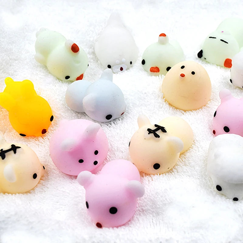 57 Styles Kawaii Squishies Mochi Squishy Toys For Kids Anti Stress Ball Squeeze Party Favors Stress Relief Toys For Birthday