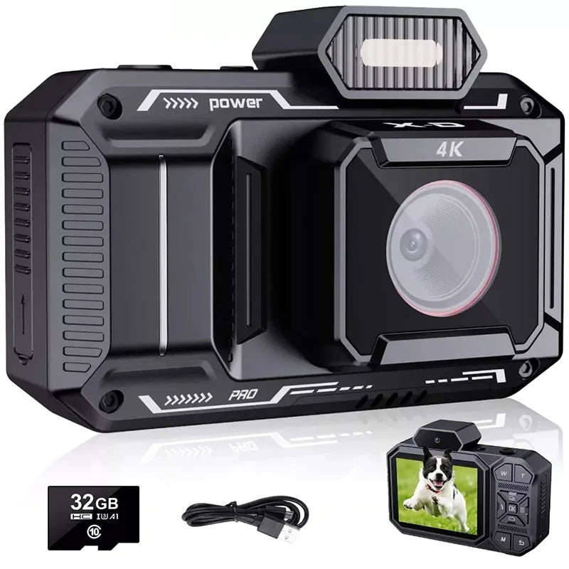 4K Digital Camera HD 48MP 18x Optical Zoom Outdoor Photography VLOG Video Camera 2.8" Screen Point and Shoot Digital Cameras