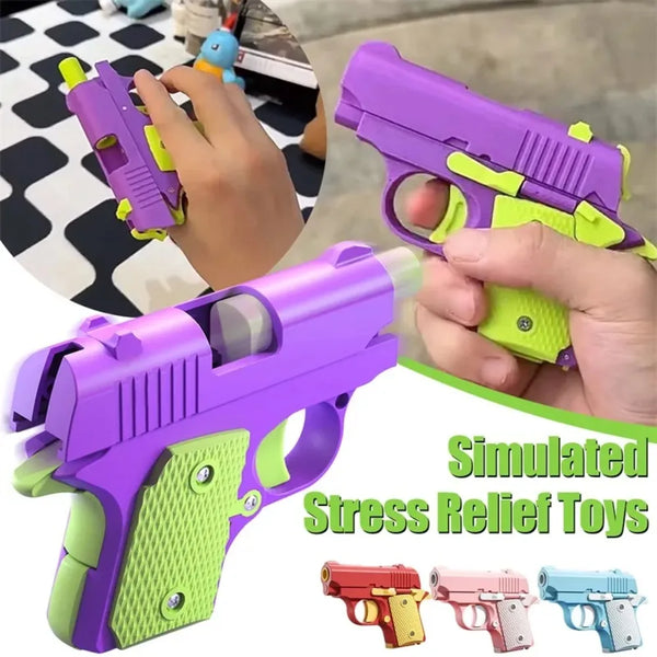 3D Printing Mini 1911 Children'S Toy Gun Fidget Toy Outdoor Sports Games for Kids and Adults Stress Relief Toy Christmas Gift