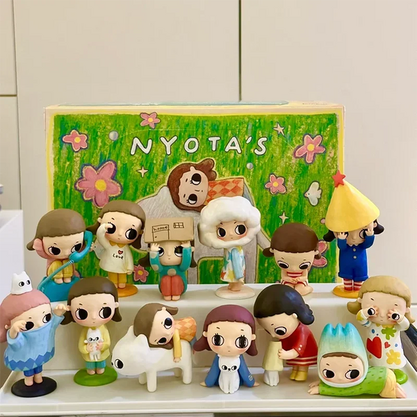 New Nyota Fluffy Life Series Blind Box Anime Figures Mysterious Box Kawaii Anime Lucky Bag PVC Room Decoration Gift Kids Toys