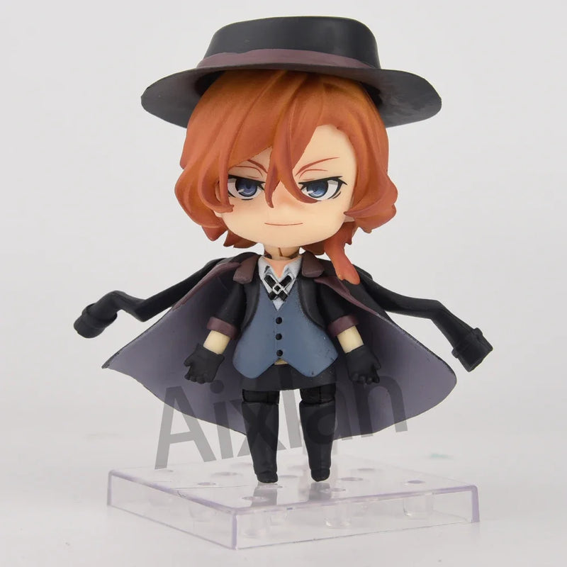 Aixlan Q Version Anime Figure Dazai Osamu Nakahara Chuuya PVC Action Figure Mori Ogai Figurine Collectible Model Toys Kid Gift