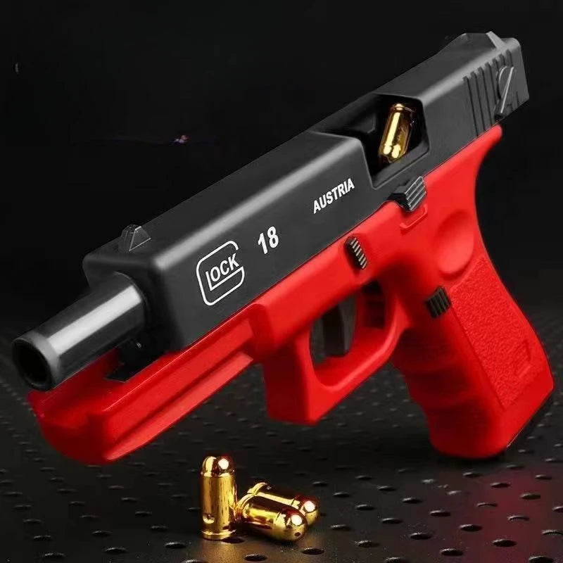 Automatic Shell Ejection G17 Toy Gun Airsoft Laser Version Pistol Armas Children CS Shooting Weapons for Kids Boys Birthday Gift