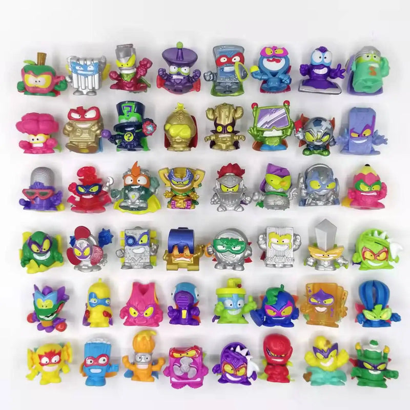 15pcs/set Original Superthings Different Superzings Action Figures 3CM Super Zings Garbage Trash Collection Toys Model Kids Gift