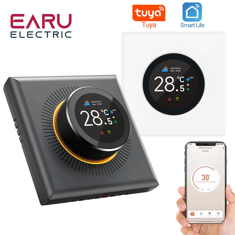 TUYA WiFi Smart Knob Thermostat  Floor Heating Water Gas Boiler Home Room Programmable Temperature Controller Alexa Google Home