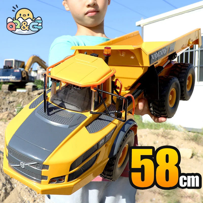 Double E E591 A40G Large RC truck 1:20 Rc Dumper Alloy Cars Trucks Remote Control Car Tractor Articulated Dump Engineering Car