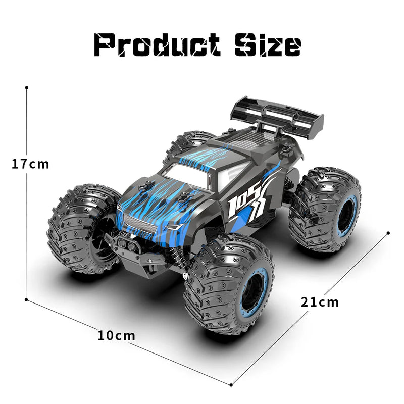 JJRC Q105 1:18 High Speed Remote Control Car 2.4Ghz Double Motors Drive Climbing RC Off Road Drift Vehicle Cars LED Light Toy