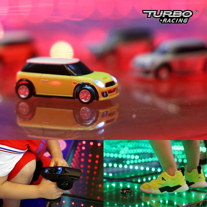 Turbo Racing 1:76 RC Car C10 Mini Remote Control Model Car 2.4GHz Full-scale remote control car RTR Desktop Kids and Adults toys