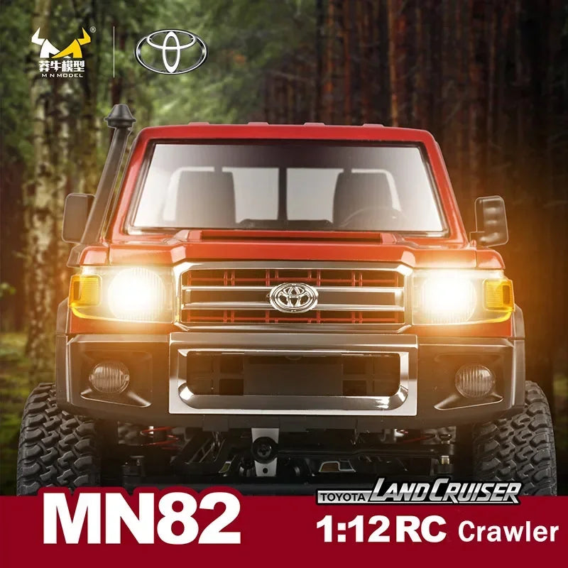 Upgraded MN82 RC Car 1/12 Metal Parts Pick Up 2.4G 4WD Off-road Crawler Remote Control Vehicle Toys for Children Kids