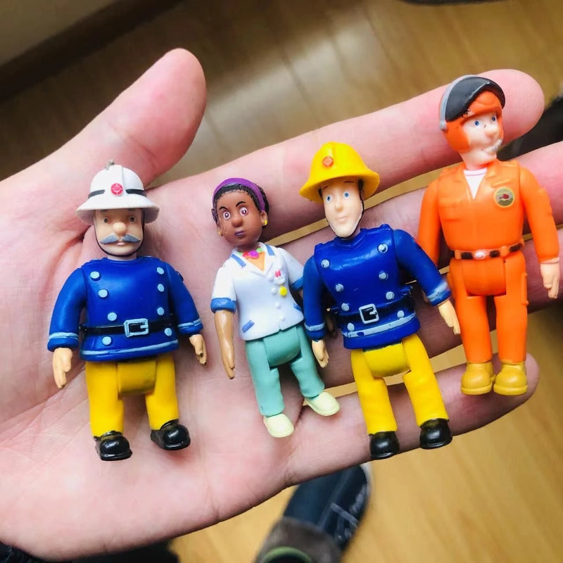 Part1 Original 1pcs joint movable Fireman sam Action PVC Toys for kids