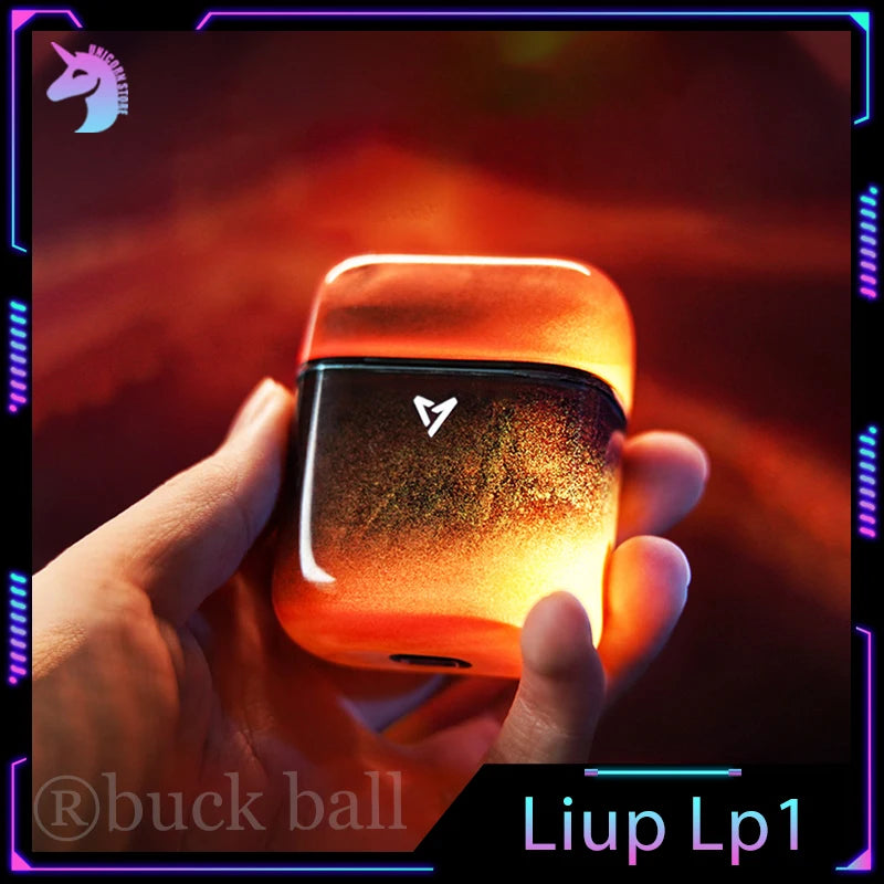 Liup Lp1 Bluetooth Wireless Earphone Luminous Quicksand Earbuds Active Noise Reduction Gaming Headphones Low Latency Earphones