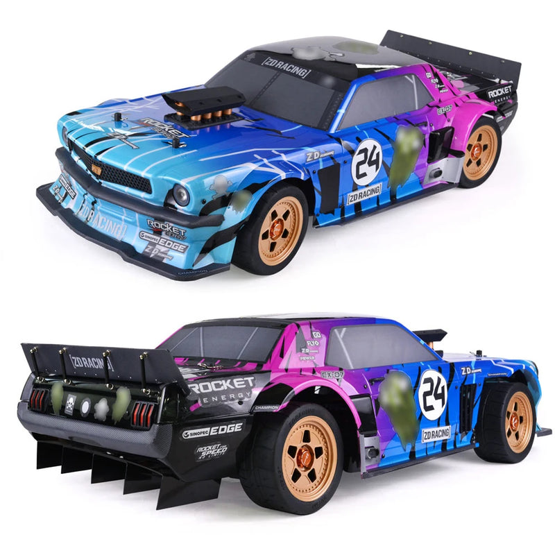 ZD Racing EX07 1/7 4WD Brushless Remote Control RC Car Drift Super High Speed 130km/h Huge Vehicle Models Full Proportional