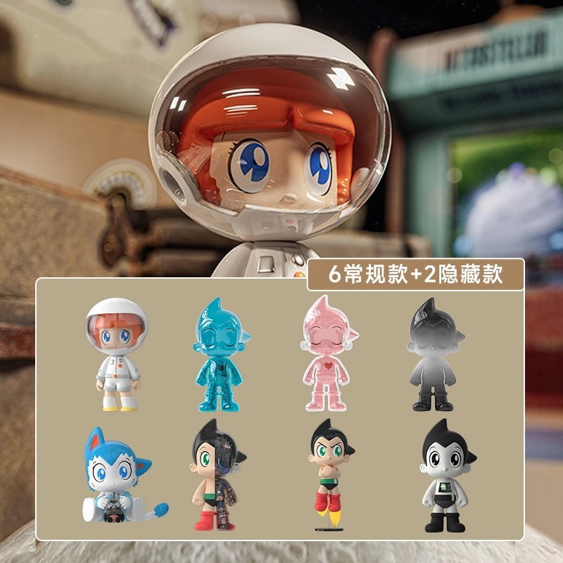 Go Astro Boy Go Earth Heroes Blind Box Original Action Anime Mystery Figure Toys and Hobbies Caixas Supresas Christmas Kids Gift