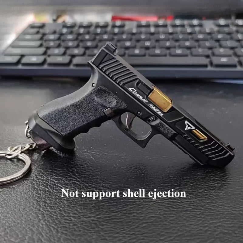 1:3 Semi Alloy G34 TTI Pistol Model Disassemble Mini Gun Toy Keychain Bag Pendant Craft for Chlidren Adults