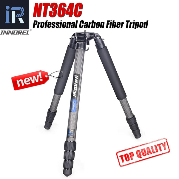 INNOREL NT364C Professional Carbon Fiber Camera Tripod Birdwatching Heavy Duty Tripod 75mm Bowl Adapter for DSLR Video Camcorder