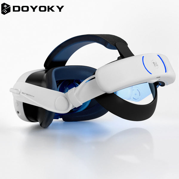 BINBOK VR T3 Head Strap for Oculus/Meta Quest 3 with Rechargeable Battery 8000mAh Ergonomic Design HighDensity Memory Foam Strap