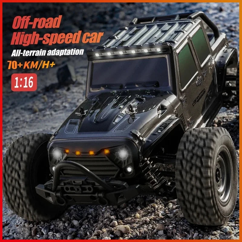 16103PRO 1:16 4WD RC Car with LED 2.4G Remote Control Cars 70KM/H High Speed Drift Monster Truck for Kids VS WLtoys 144001 Toys