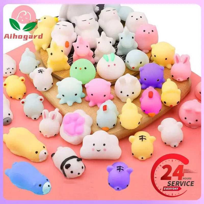 Decompression Toys Cute Animal Antistress Decompression Mochi Toy Luminous Pinch Music Stress Relief Luminous Toys Kids Gifts