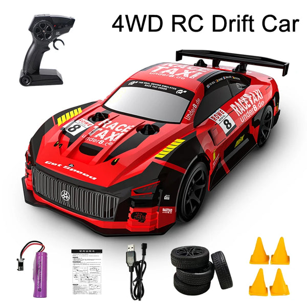 JJRC Q165 2.4G Drift Rc Car 4WD Drift Car 1:18 Toy Remote Control GTR Car RC Racing Car Toy for Children Christmas Gifts ﻿