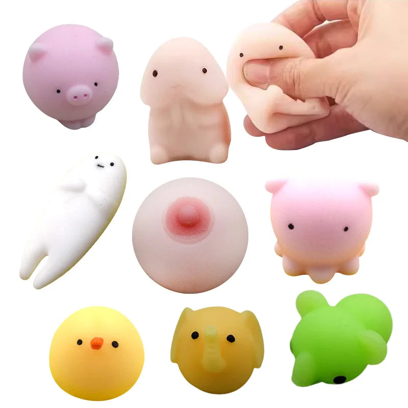 57 Styles Kawaii Squishies Mochi Squishy Toys For Kids Anti Stress Ball Squeeze Party Favors Stress Relief Toys For Birthday