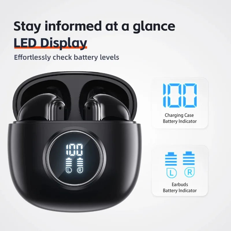 QERE E40 Four-Microphone ENC TWS Headphone Wireless Earphone Earbud Gaming In-Ear Headphones Earphone Bluetooth Earphone