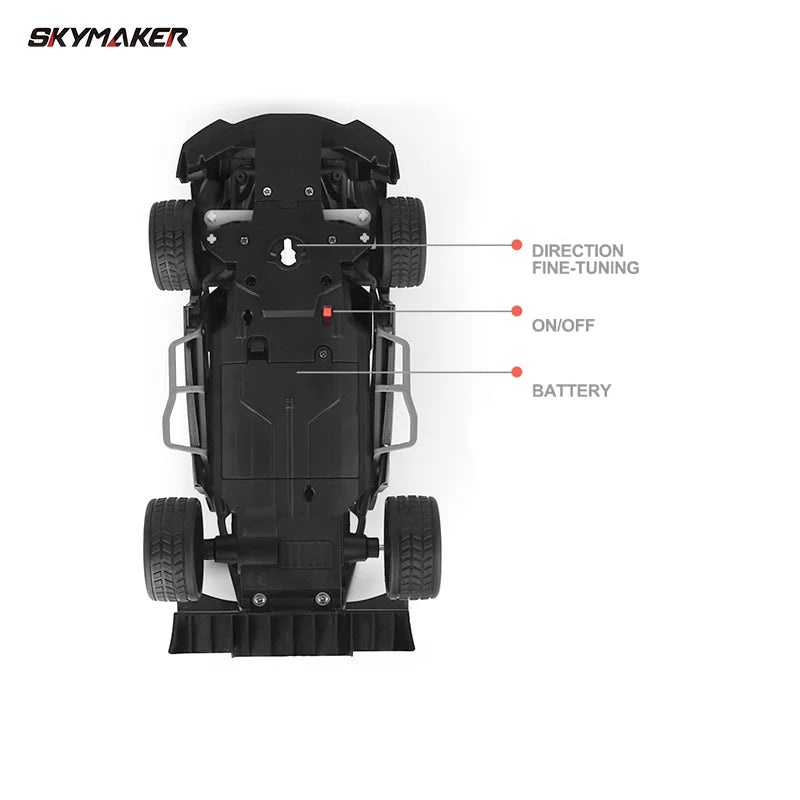 Sulong Metal RC Car Toys 1/24 2.4G High Speed Remote Control Mini Scale Model Vehicle Electric Metal RC Car Toys for Boys Gift