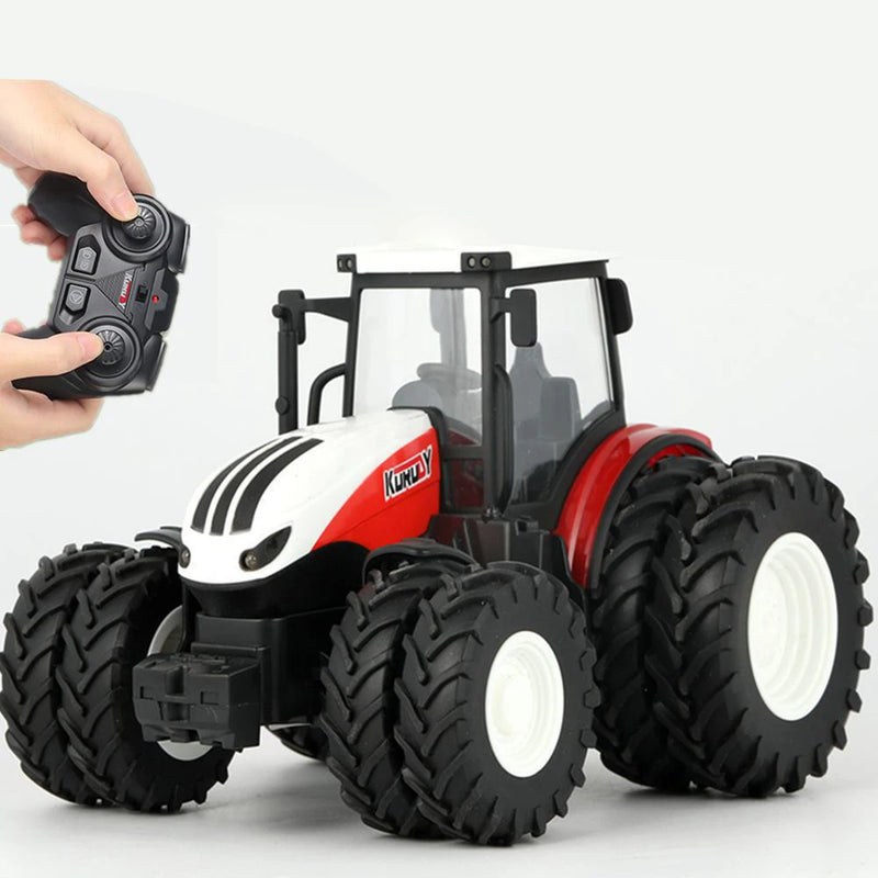 1/24 RC Tractor Trailer Truck 2.4G Electric Agricultural Engineering Vehicle Harvester Farm Equipment Kids Toys Gifts