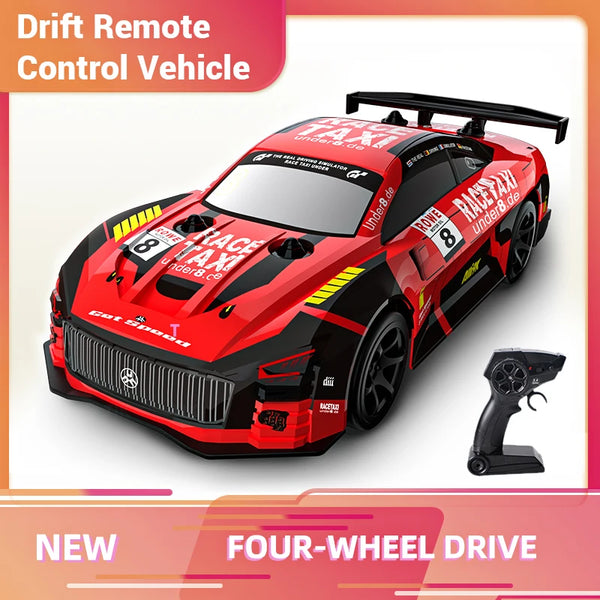 RC Car 4WD Drift Toy 2.4G Remote Control GTR With LED Light RC Drift Car Mini GTR Electric Racing Cars Toys Birthday Gift for Bo