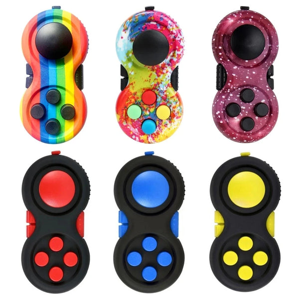 Fidget Pad Controller Finger Toy Autism Sensory Therapy Anxiety Stress Relief Gadgets Brinquedos Para Alívio Do Estresse