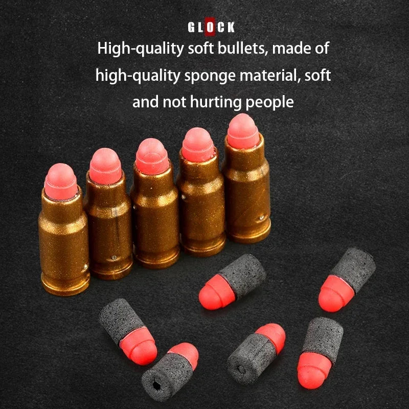 M1911 Shell Throwing Toys Gun G17 Shell Ejection Handgun Soft Darts Bullets Airsoft Pistol For Boys Outdoor Sports Shooting Gift