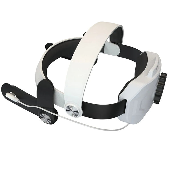 Adjustable VR Head Strap 6000mAh Rechargable Battery VR Lightweight Replacement Elite Strap for Meta Quest 3 VR Headset