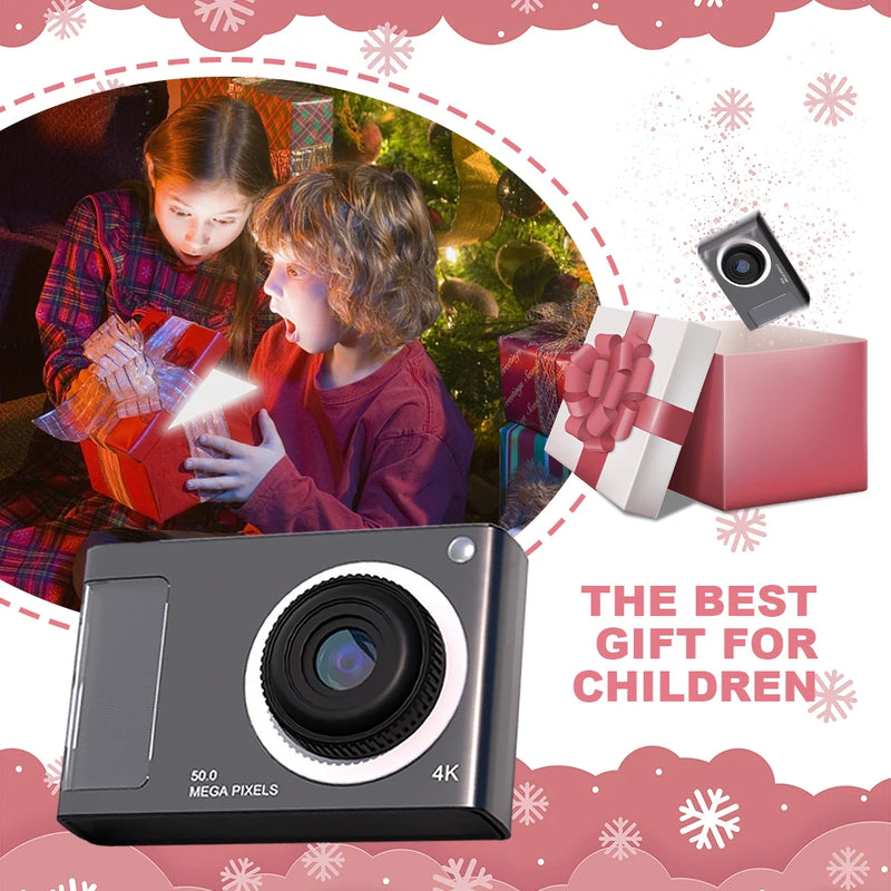 Y29 HD 1080P Digital Camera Dual Lens Digital Point and Shoot Camera 4X Zoom Portable Kids Camera Support 32GB Card for Students