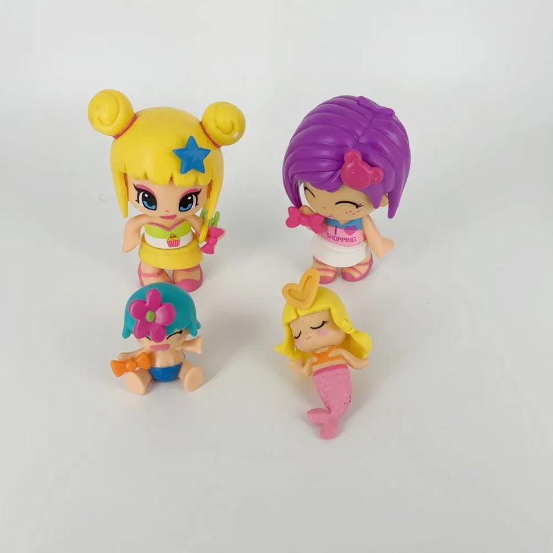 1PCS DIY Doubleface Pinypon Gilrs+1pcs Little Baby Action Figure Toy for Kids Cartoon Detachable Figuras Dolls Christmas Gift