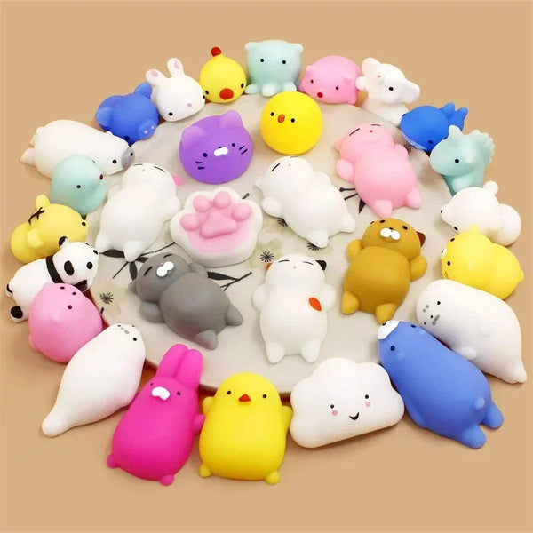 1/10PCS Kawaii Squishies Mochi Anima Squishy Toys for Kids Antistress Ball Squeeze Party Favors Stress Relief Toys for Birthday