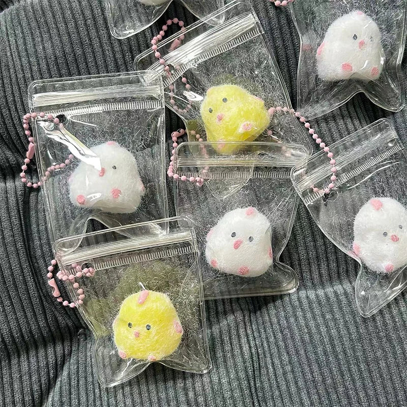 Cute Chick Squeeze Stress Relief Toy Soft Mochi Toy Cartoon Slow Rebound Toys Decompression Squishy Toys For Kid Adult Gifts